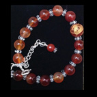 Carnelian with Dragon Bead Bracelet