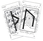 English Rune Cards (White) - 33 cards