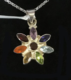 Chakra Flower Pendant