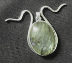 Labradorite Pendant with Lime Tree Symbol